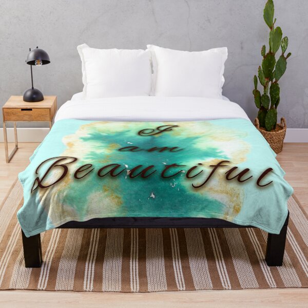 Item preview, I am Beautiful inspiring, uplifting and empowering quote designed and sold by Candi-Designs.