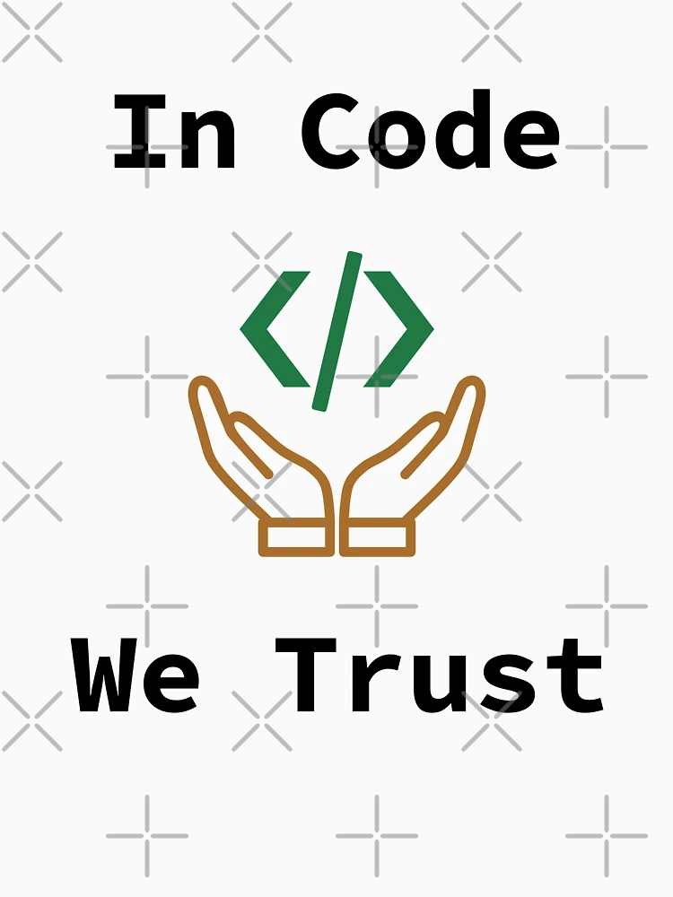 Thumbnail 4 of 4, Tank Top, In Code We Trust, Source Code, Software Engineer, Computer Science, Web Code, Web, WWW, Programming Humor, HTML Tag, Dark Text designed and sold by Max-Wear.