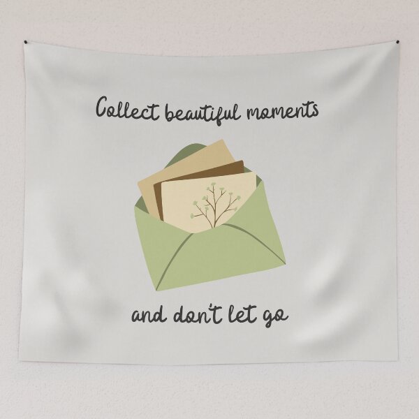 Item preview, Collect Beautiful Moments And Don't Let Go Cute Pastel Envelpe Print designed and sold by zedonee.