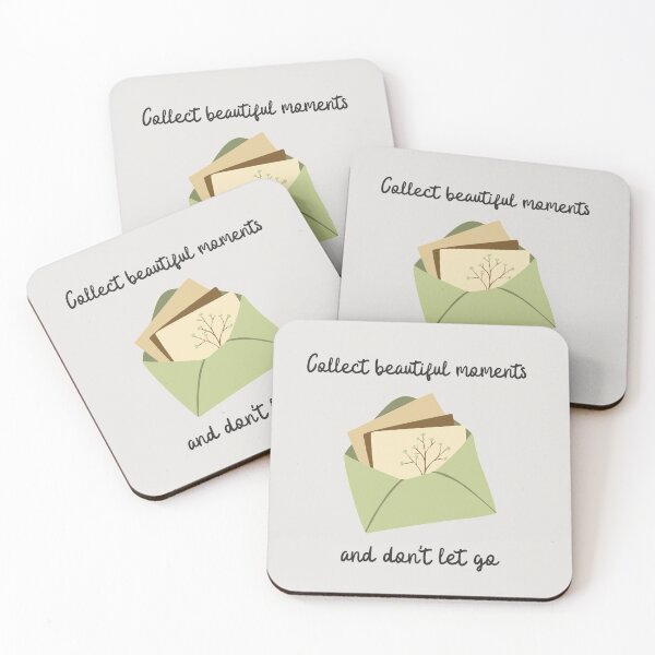 Item preview, Collect Beautiful Moments And Don't Let Go Cute Pastel Envelpe Print designed and sold by zedonee.