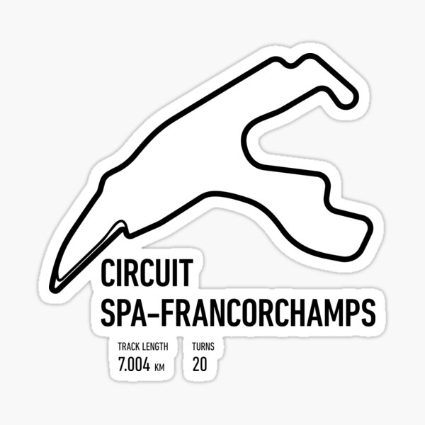 Circuit Spa-Francorchamps Track Sticker