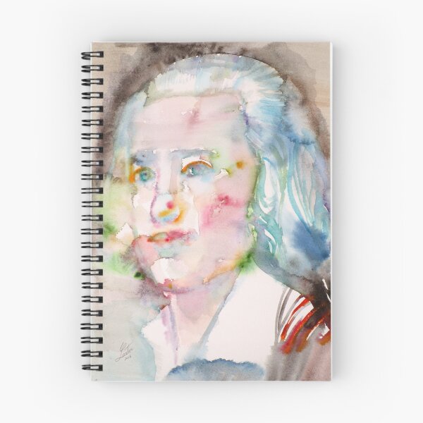 Item preview, FRIEDRICH HOLDERLIN - watercolor portrait .1 designed and sold by lautir.