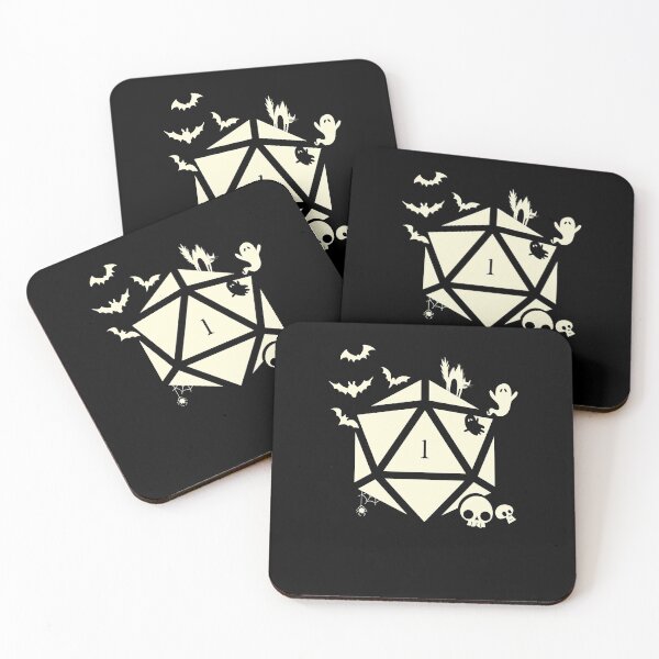 Item preview, Spooky Polyhedral D20 Dice Critical Fail Halloween designed and sold by pixeptional.