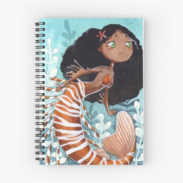 Item preview, Red Lionfish Mermaid designed and sold by Threeleaves.