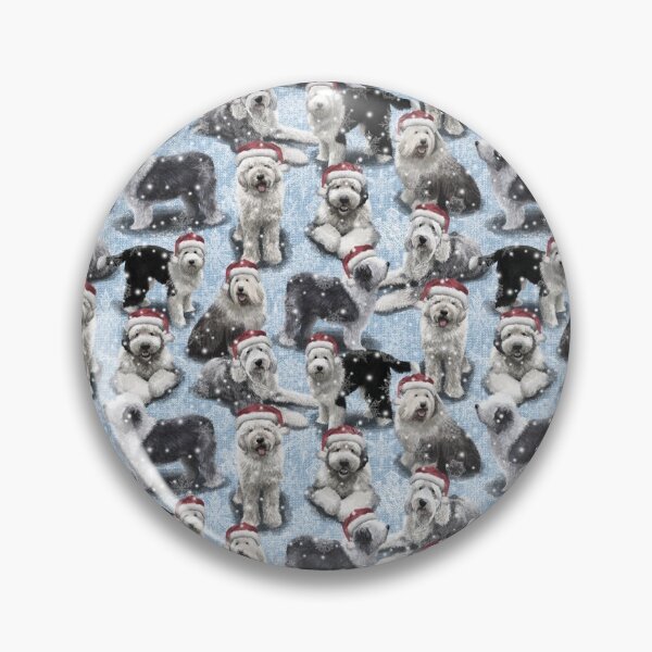 Item preview, The Christmas Old English Sheepdog designed and sold by Elspeth Rose Design.