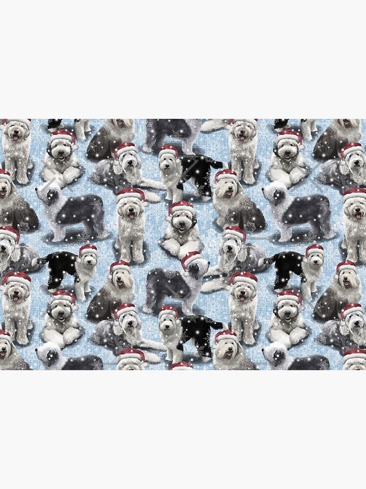 The Christmas Old English Sheepdog by elspethrose