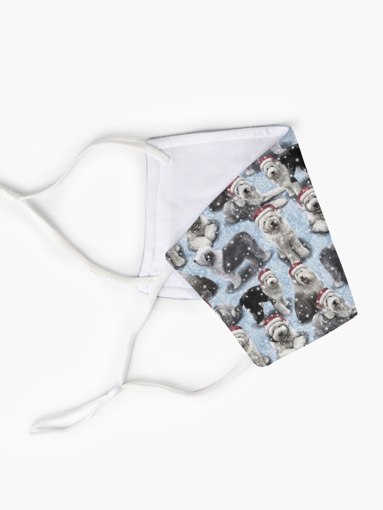 Alternate view of The Christmas Old English Sheepdog Mask