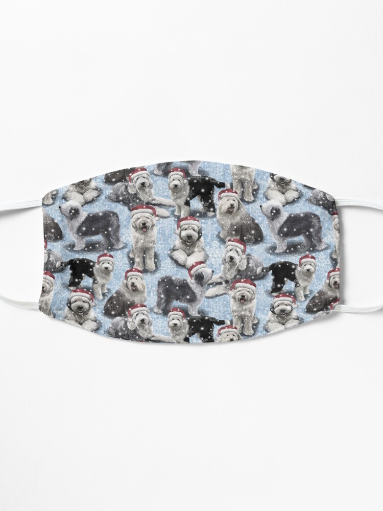 Alternate view of The Christmas Old English Sheepdog Mask