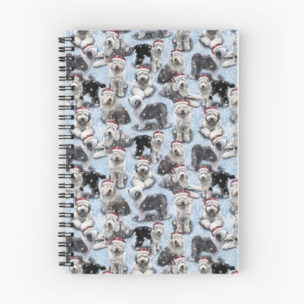 Item preview, The Christmas Old English Sheepdog designed and sold by Elspeth Rose Design.