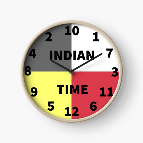 DesignQ 'Flowers and Ethnic Feathers On Native Arrows I' Bohemian & Eclectic Wood Wall Clock