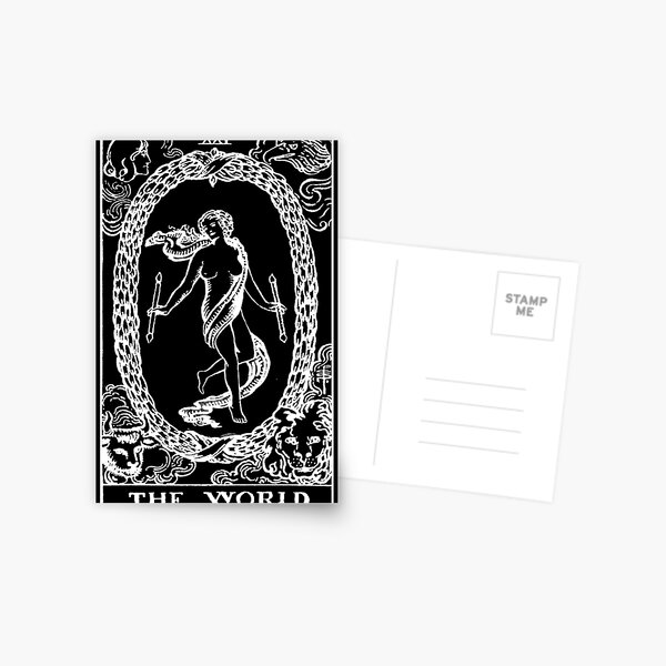 Tarot - The World Card Postcard for Sale by CarlsArt