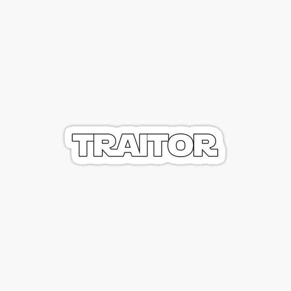 Vista previa del artículo con la obra «Traidor», diseñado y vendido por LiamSux.
