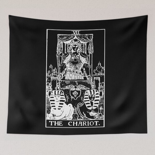 Item preview, VII. The Chariot Tarot Card | Obsidian and Pearl designed and sold by wildtribe.
