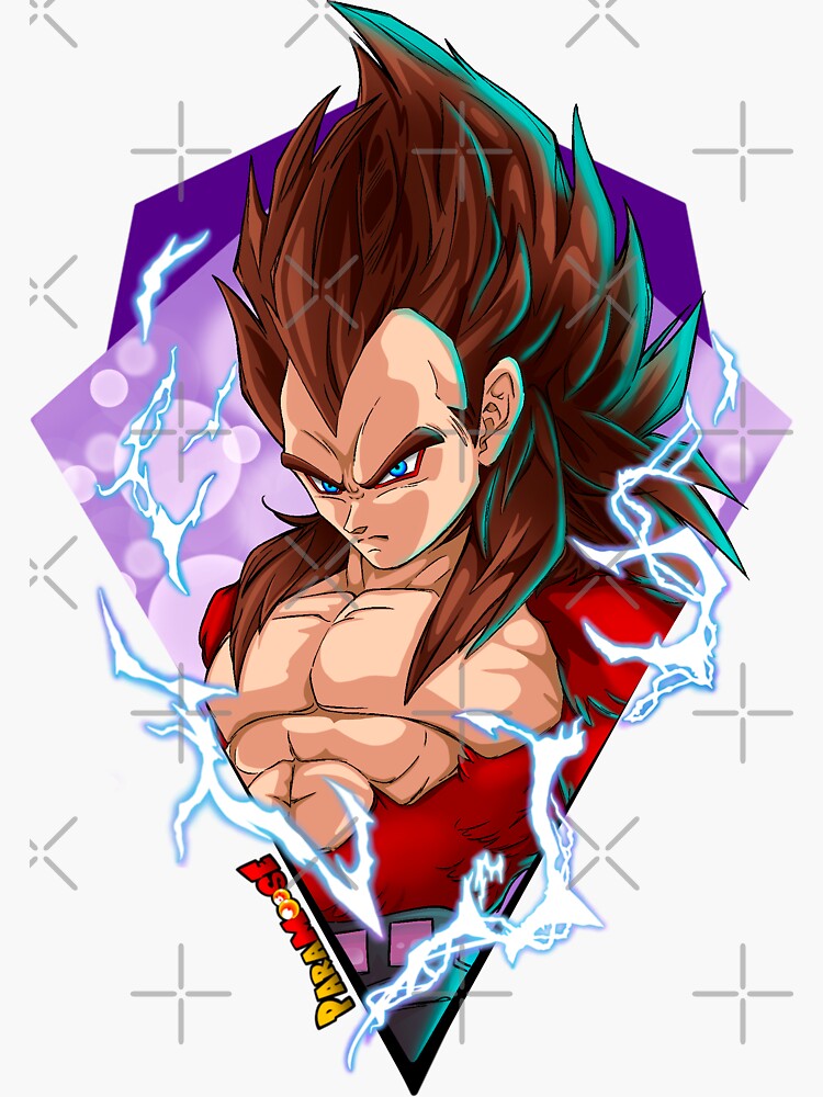 Super SSJ Vegeta  Sticker for Sale by Diodartshop