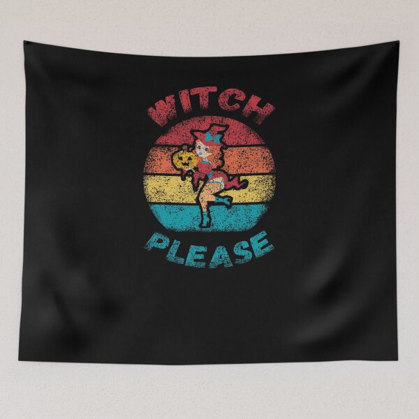 Item preview, WITCH PLEASE, VINTAGE COLOR SUNSET, FUNNY HALLOWEEN MEME designed and sold by NiceSign.