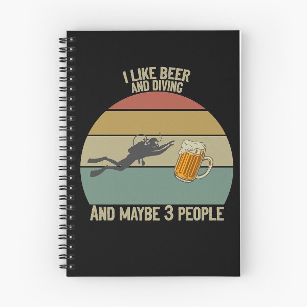 Item preview, I Like Beer And Diving And Maybe 3 People designed and sold by RedJazz.