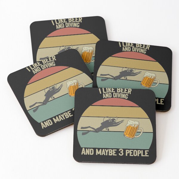 Item preview, I Like Beer And Diving And Maybe 3 People designed and sold by RedJazz.