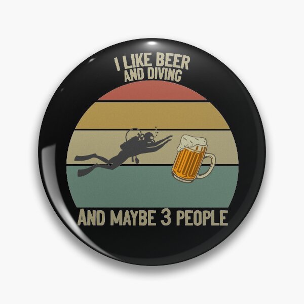 Item preview, I Like Beer And Diving And Maybe 3 People designed and sold by RedJazz.
