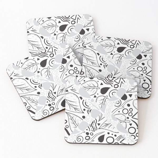 Artikelvorschau, Leaf Doodle Seamless Surface Pattern Design entworfen und verkauft von ZaryaKiqo.