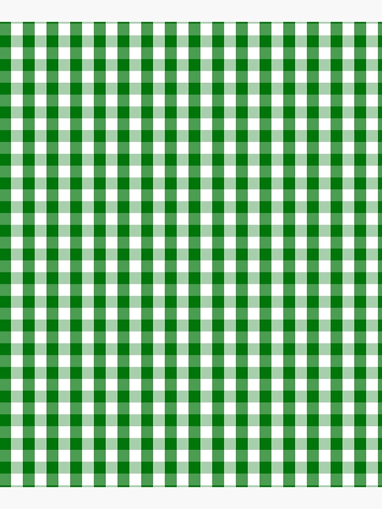 Christmas Green Gingham Check by podartist