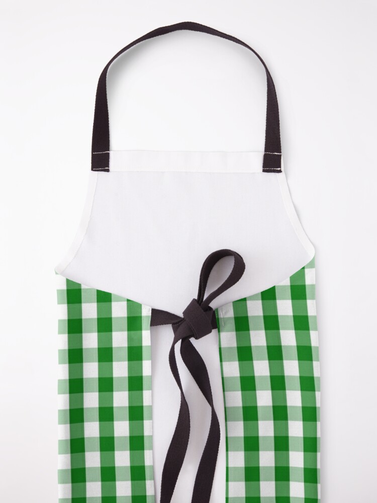 Alternate view of Christmas Green Gingham Check Apron