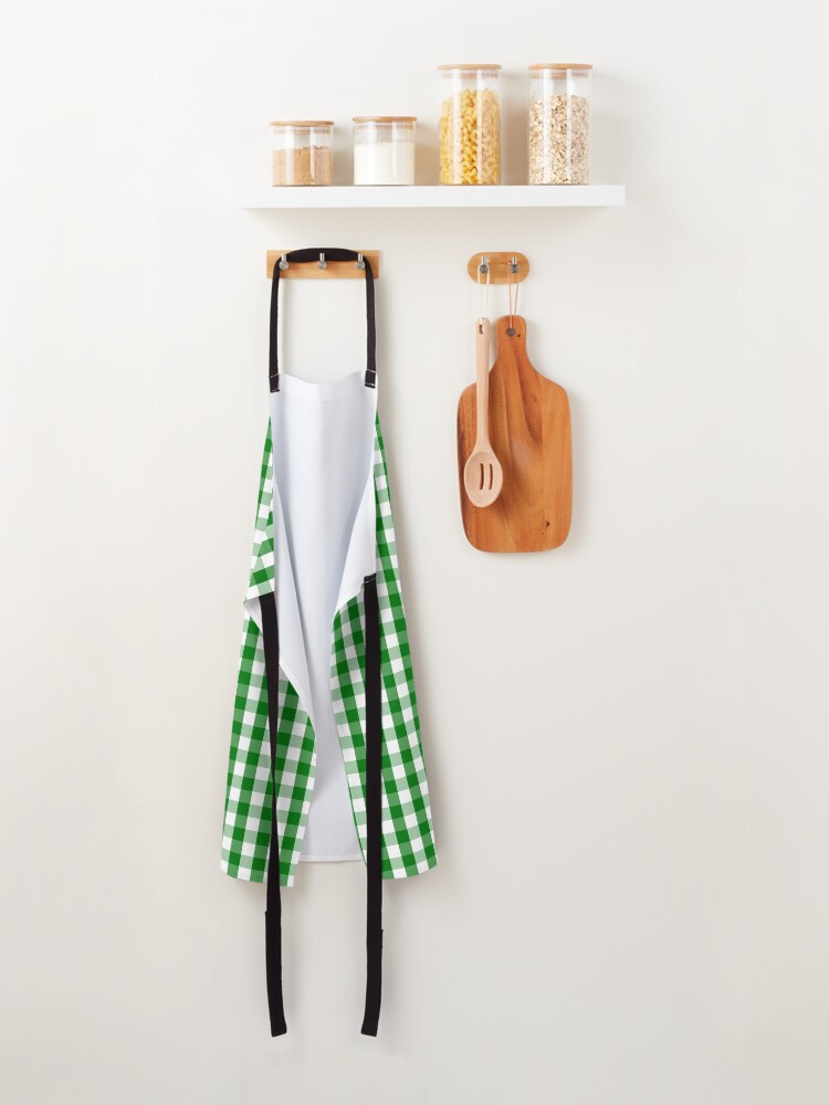 Alternate view of Christmas Green Gingham Check Apron