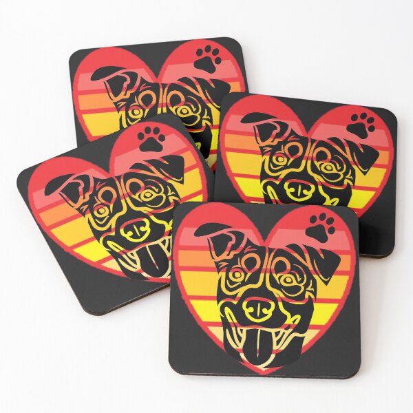 Item preview, love dog  retro designed and sold by BAFtime.