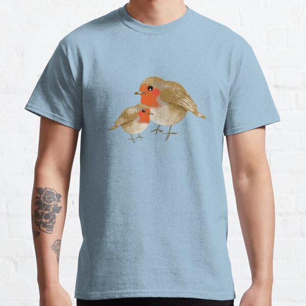 floral Robin shirt Birdwatching & Tit bird fan Gift Robin Cute Wildlife t-shirt bird lovers tshirt Bird tshirt Robin Bird tshirt