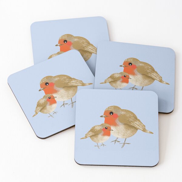 Item preview, Big and Little Robin Redbreasts designed and sold by VicEllisArt.