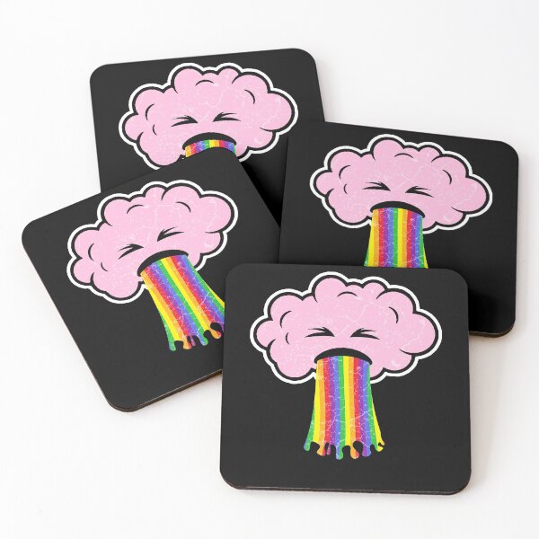 Item preview, Funny cloud pukes a rainbow designed and sold by Mila1946.