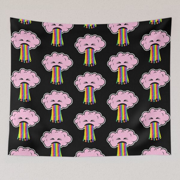 Item preview, Funny cloud pukes a rainbow designed and sold by Mila1946.