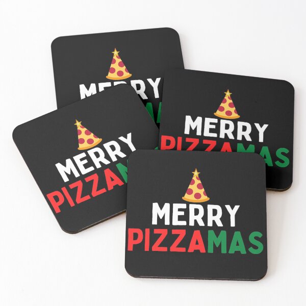 Item preview, MERRY PIZZAMAS (pizza christmas pattern / xmas pattern for holidays)  designed and sold by Amit khemani.
