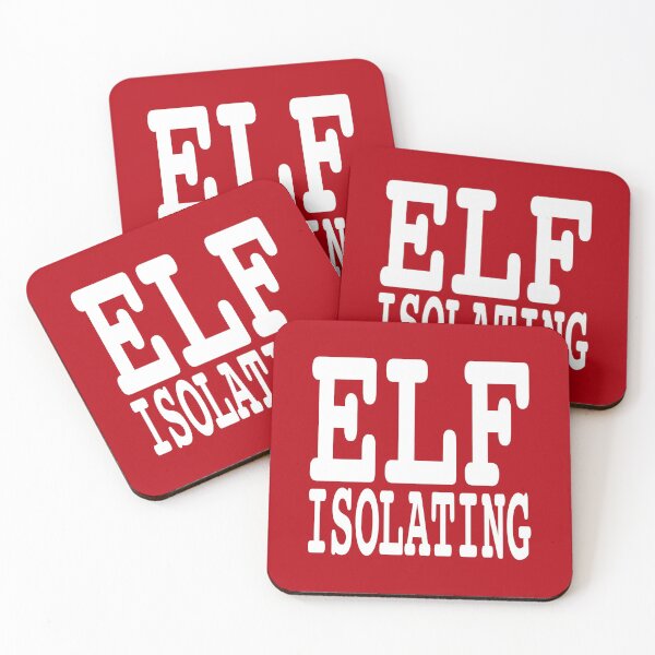 Item preview, Elf Isolating, Funny Christmas / Self isolation designed and sold by PoshJocks.