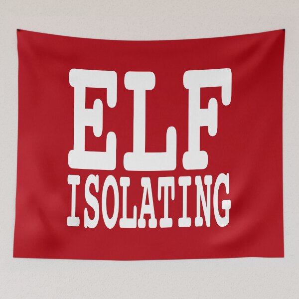 Item preview, Elf Isolating, Funny Christmas / Self isolation designed and sold by PoshJocks.