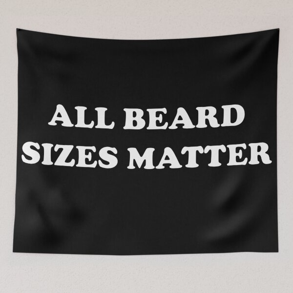 Item preview, All beard sizes matter Dark mode designed and sold by Deegital18.