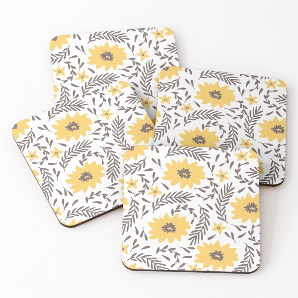 Item preview, Happy yellow cosmos flowers pattern designed and sold by Marianne1108.