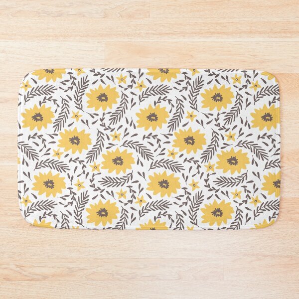 Item preview, Happy yellow cosmos flowers pattern designed and sold by Marianne1108.