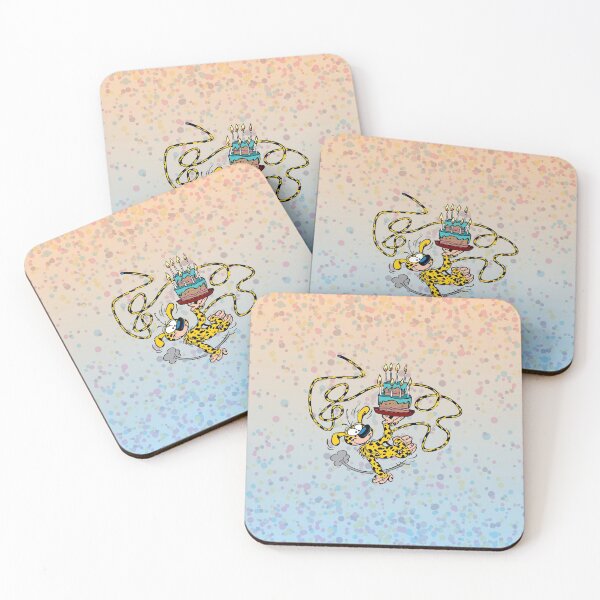 Item preview, Marsupilami birthday / Confetti blue peach design designed and sold by Hubashop.