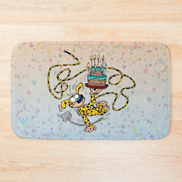 Item preview, Marsupilami birthday / Confetti blue peach design designed and sold by Hubashop.