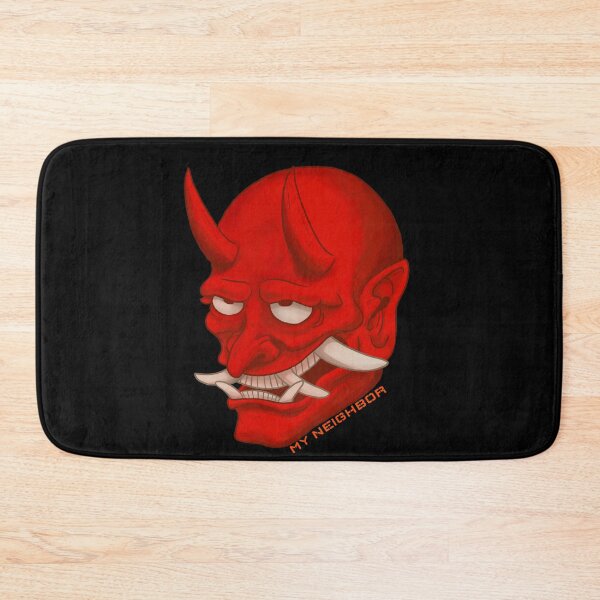 Item preview, My Neighbor, red devil face with enormous teeth designed and sold by Zwembad Vergelijker.