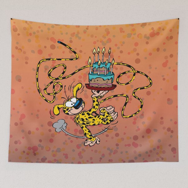 Item preview, Marsupilami birthday / Confetti orange design designed and sold by Hubashop.