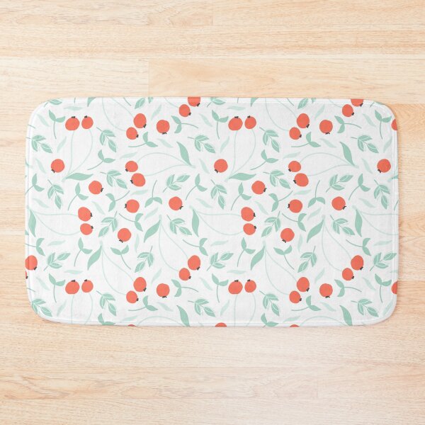 Item preview, Red berries and green leaves pattern designed and sold by Marianne1108.