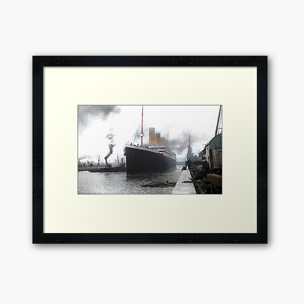 Item preview, Titanic prepares to leave port, 1912 designed and sold by Marina Amaral.