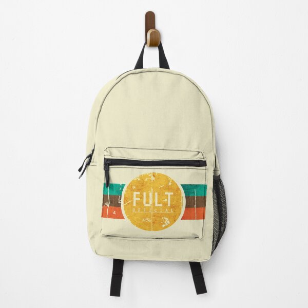 Item preview, Damaged Minimal Retro Blue Brown Red Orange Colour Palette Print designed and sold by FULT-OFFICIAL.