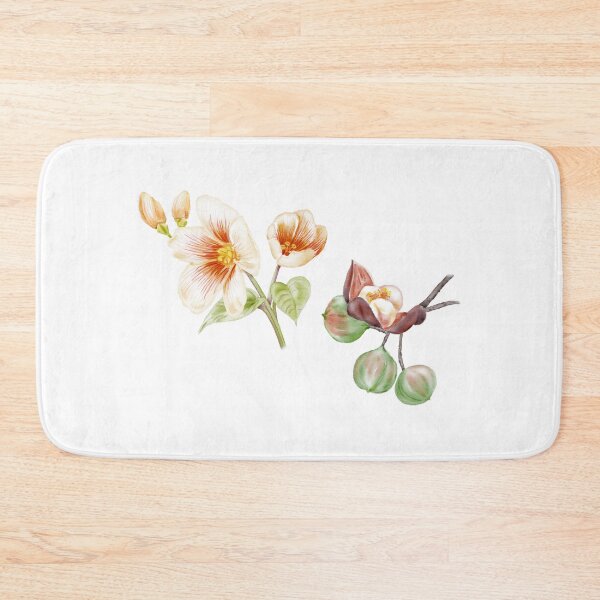 Item preview, Watercolor Illustration of Buds and flowers of tung oil tree (Vernicia fordii) designed and sold by iswenyi.