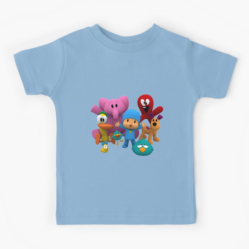 pocoyo and friends are smile T-shirt & mask and sticker Kids T-Shirt