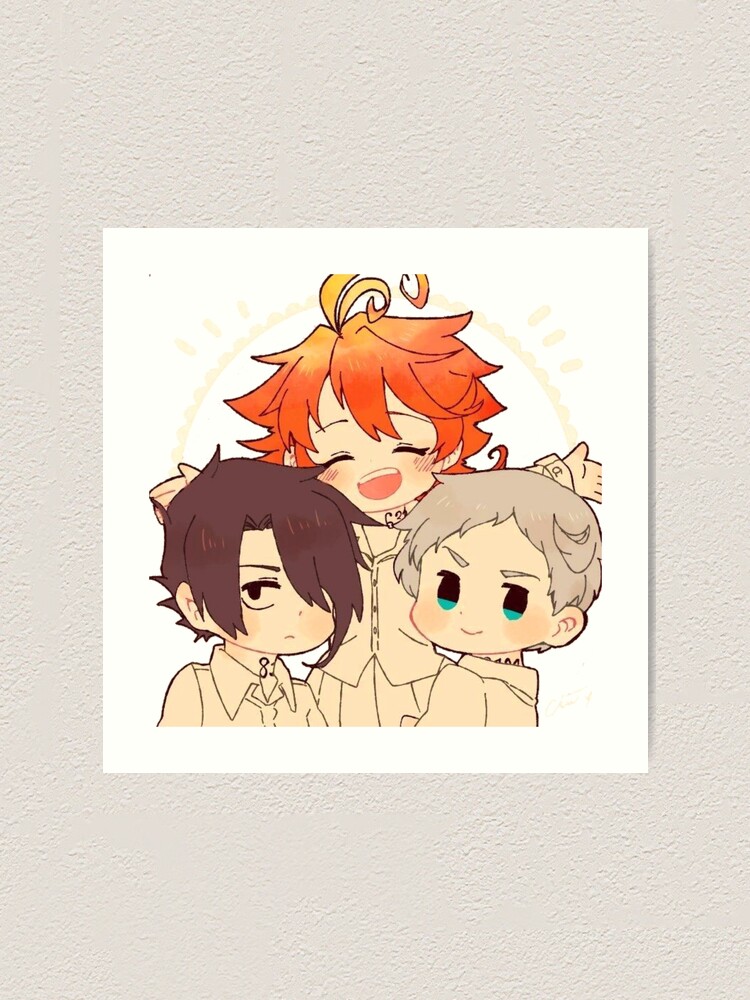 The Promised Neverland Emma Ray & Norman Characters | Art Board Print