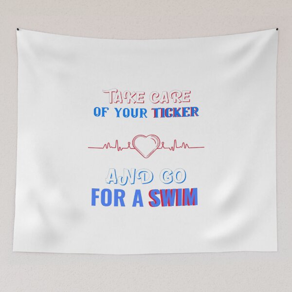 Item preview, Take Good Care Of Your Ticker And Go For A Swim designed and sold by Zwembad Vergelijker.