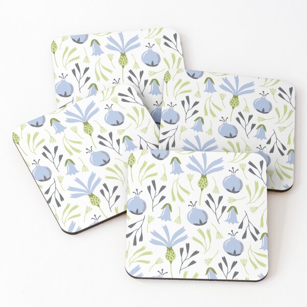Item preview, Blueberries and green leaves pattern designed and sold by Marianne1108.