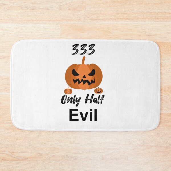 Item preview, Funny 333 Only Half Evil Halloween Heart Scary Pumpkin T-Shirt  designed and sold by KARTICK DUTTA.